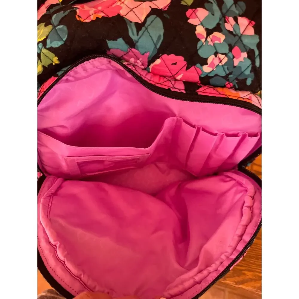 Vera Bradley, large floral quilted backpack